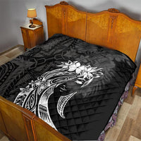 Polynesian Women's Day Quilt Plumeria Passion - Black LT7 - Polynesian Pride