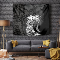 Polynesian Women's Day Tapestry Plumeria Passion - Black LT7 - Polynesian Pride