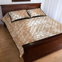 Polynesian Women's Day Quilt Bed Set Plumeria Passion - Beige LT7 - Polynesian Pride