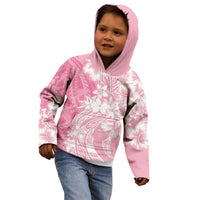 Polynesian Women's Day Kid Hoodie Plumeria Passion - Pink LT7 - Polynesian Pride