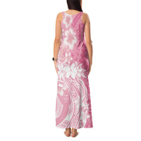 Polynesian Women's Day Tank Maxi Dress Plumeria Passion - Pink LT7 - Polynesian Pride