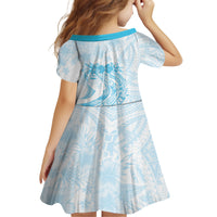 Polynesian Women's Day Family Matching Puletasi and Hawaiian Shirt Plumeria Passion - Turquoise LT7 - Polynesian Pride