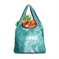 Polynesian Women's Day Grocery Bag Plumeria Passion - Teal LT7 1-pack One Size Teal - Polynesian Pride