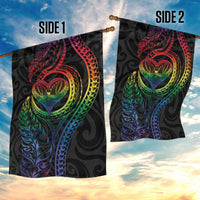 New Zealand Pride Garden Flag Takatapui Rainbow Fern LT7 - Polynesian Pride