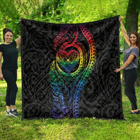 New Zealand Pride Quilt Takatapui Rainbow Fern