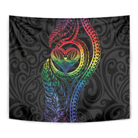 New Zealand Pride Tapestry Takatapui Rainbow Fern LT7 - Polynesian Pride