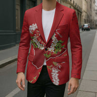 Hawaii Island Flowers Lei Blazer Ohia Lehua Scarlet Red LT7 - Polynesian Pride