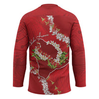Hawaii Island Flowers Lei Hockey Jersey Ohia Lehua Scarlet Red LT7 - Polynesian Pride