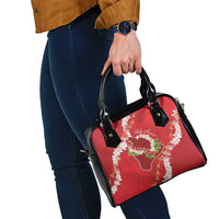 Hawaii Island Flowers Lei Shoulder Handbag Ohia Lehua Scarlet Red LT7 - Polynesian Pride