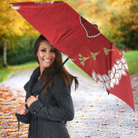 Hawaii Island Flowers Lei Umbrella Ohia Lehua Scarlet Red LT7 - Polynesian Pride