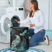 Aotearoa Maori Mahuru Laundry Basket Spring Time - Paua Shell Green LT7 - Polynesian Pride