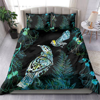 Aotearoa Maori Mahuru Bedding Set Spring Time - Paua Shell Green LT7 - Polynesian Pride