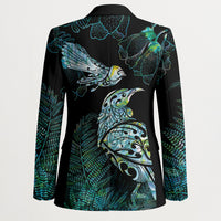 Aotearoa Maori Mahuru Blazer Spring Time - Paua Shell Green LT7 - Polynesian Pride