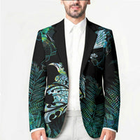 Aotearoa Maori Mahuru Blazer Spring Time - Paua Shell Green LT7 - Polynesian Pride
