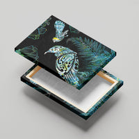 Aotearoa Maori Mahuru Canvas Wall Art Spring Time - Paua Shell Green LT7 - Polynesian Pride