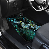 Aotearoa Maori Mahuru Car Mats Spring Time - Paua Shell Green LT7 - Polynesian Pride
