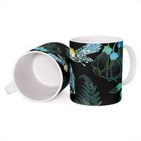 Aotearoa Maori Mahuru Ceramic Mug Spring Time - Paua Shell Green LT7 - Polynesian Pride