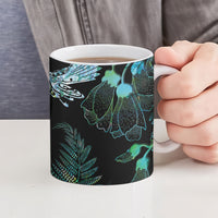 Aotearoa Maori Mahuru Ceramic Mug Spring Time - Paua Shell Green LT7 - Polynesian Pride