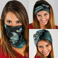 Aotearoa Maori Mahuru Neck Gaiter Spring Time - Paua Shell Green LT7 - Polynesian Pride