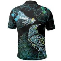 Aotearoa Maori Mahuru Polo Shirt Spring Time - Paua Shell Green LT7 - Polynesian Pride