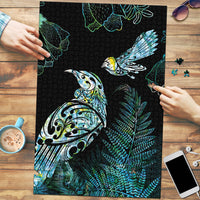 Aotearoa Maori Mahuru Puzzle Spring Time - Paua Shell Green LT7 Black - Polynesian Pride