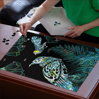 Aotearoa Maori Mahuru Puzzle Spring Time - Paua Shell Green LT7 - Polynesian Pride