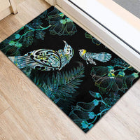 Aotearoa Maori Mahuru Rubber Doormat Spring Time - Paua Shell Green LT7 - Polynesian Pride