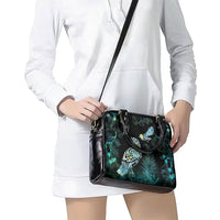 Aotearoa Maori Mahuru Shoulder Handbag Spring Time - Paua Shell Green LT7 - Polynesian Pride