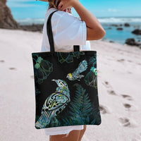 Aotearoa Maori Mahuru Tote Bag Spring Time - Paua Shell Green LT7 - Polynesian Pride