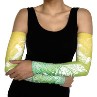 Aotearoa Maori Mahuru Tui With Pikawakawa Arm Sleeves Spring Time LT7 - Polynesian Pride