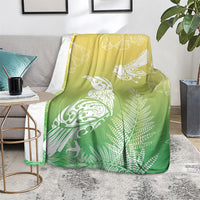 Aotearoa Maori Mahuru Tui With Pikawakawa Blanket Spring Time LT7 - Polynesian Pride