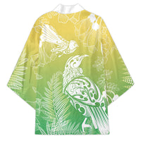 Aotearoa Maori Mahuru Tui With Pikawakawa Kimono Spring Time LT7 - Polynesian Pride