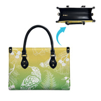 Aotearoa Maori Mahuru Tui With Pikawakawa Leather Bag Spring Time LT7 - Polynesian Pride