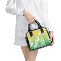 Aotearoa Maori Mahuru Tui With Pikawakawa Shoulder Handbag Spring Time LT7 - Polynesian Pride