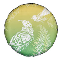 Aotearoa Maori Mahuru Tui With Pikawakawa Spare Tire Cover Spring Time LT7 - Polynesian Pride