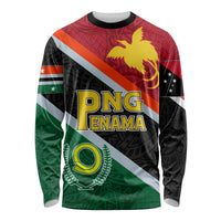 Personalised Penama and Papua New Guinea Day Long Sleeve Shirt Emblem Mix Style LT7 Unisex Colorful - Polynesian Pride