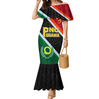 Personalised Penama and Papua New Guinea Day Mermaid Dress Emblem Mix Style LT7 Women Colorful - Polynesian Pride