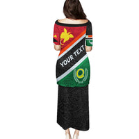 Personalised Penama and Papua New Guinea Day Puletasi Emblem Mix Style LT7 - Polynesian Pride