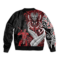 Aotearoa Toitu Te Tiriti Bomber Jacket Whakairo Wheku