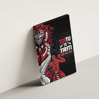 Aotearoa Toitu Te Tiriti Canvas Wall Art Whakairo Wheku LT7 - Polynesian Pride