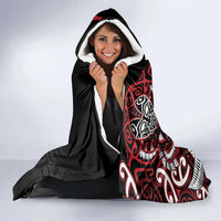 Aotearoa Toitu Te Tiriti Hooded Blanket Whakairo Wheku LT7 - Polynesian Pride