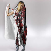 Aotearoa Toitu Te Tiriti Hooded Blanket Whakairo Wheku LT7 - Polynesian Pride