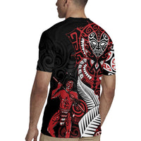 Aotearoa Toitu Te Tiriti Rugby Jersey Whakairo Wheku LT7 - Polynesian Pride
