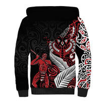 Aotearoa Toitu Te Tiriti Sherpa Hoodie Whakairo Wheku LT7 - Polynesian Pride