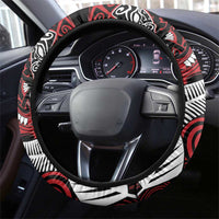 Aotearoa Toitu Te Tiriti Steering Wheel Cover Whakairo Wheku LT7 - Polynesian Pride