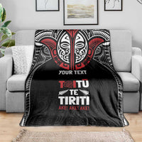 Aotearoa Maori Personalized Blanket Toitu Te Tiriti Ake! Ake! Ake! LT7 - Polynesian Pride