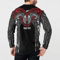 Aotearoa Maori Personalized Button Sweatshirt Toitu Te Tiriti Ake! Ake! Ake! LT7 - Polynesian Pride