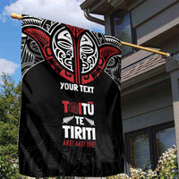 Aotearoa Maori Personalized Garden Flag Toitu Te Tiriti Ake! Ake! Ake! LT7 - Polynesian Pride