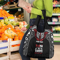 Aotearoa Maori Personalized Grocery Bag Toitu Te Tiriti Ake! Ake! Ake!