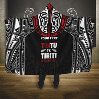 Aotearoa Maori Personalized Hooded Blanket Toitu Te Tiriti Ake! Ake! Ake! LT7 - Polynesian Pride